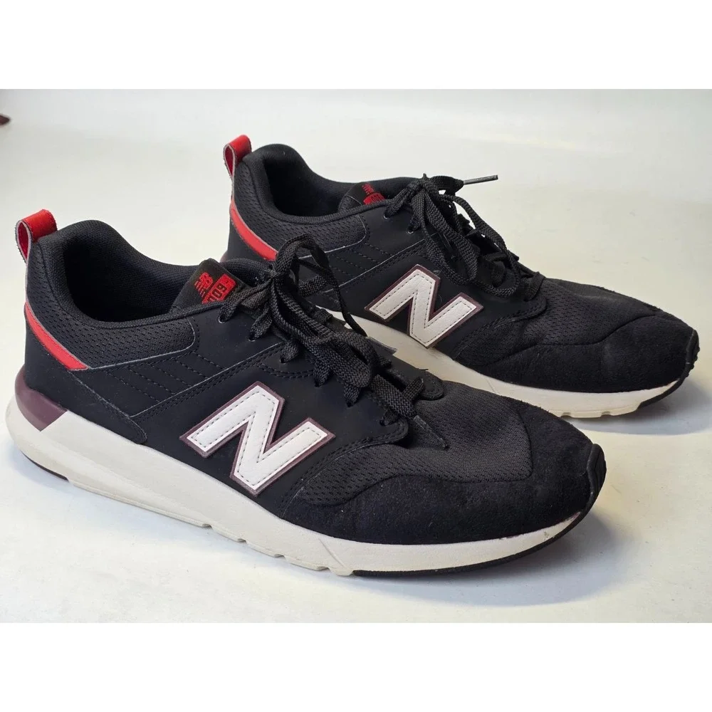 New Balance‎ 009 Men's Sneakers Size 12 D Black White Red Athletic Running Shoes